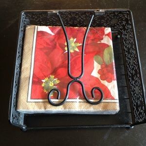 Napkin holder and napkins